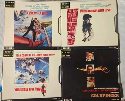 James Bond 007 CD-i Video CD VCD LOT - View Kill, Live Twice, Russia, Goldfinger Foto 1 de 4