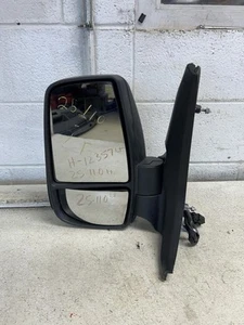 2023 FORD TRANSIT25 Driver Left Side View Mirror Black Manual Fold Single Arm - Picture 1 of 5