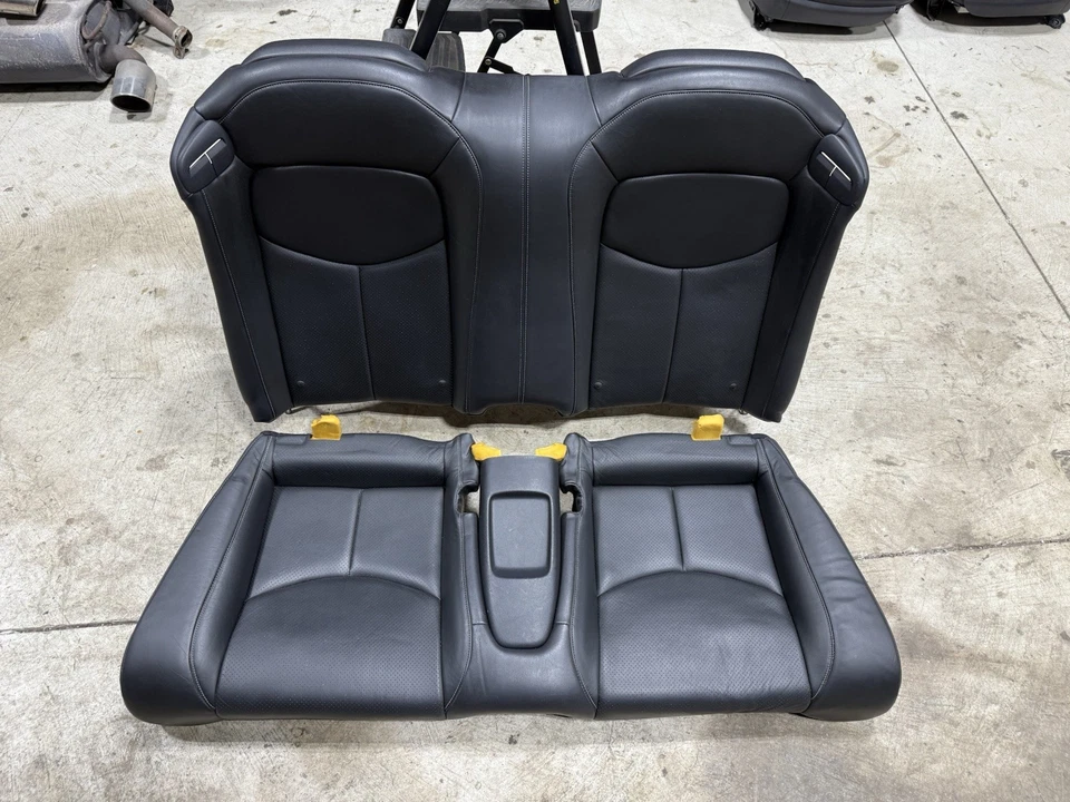 2009-2015 INFINITI G37 Q60 CONVERTIBLE REAR BACK  SEATS SEAT BLACK OEM - Image 1 of 4