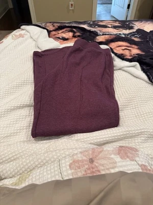 Time and Tru Plum Sweatpants with pockets (straight Leg)-Med (28” inseam) - Image 1 of 3