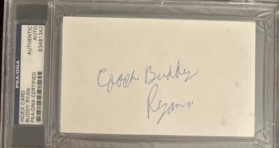 Buddy Ryan 亲笔签名索引卡 PSA/DNA 正品蔻驰 — 第 1/3 张图片