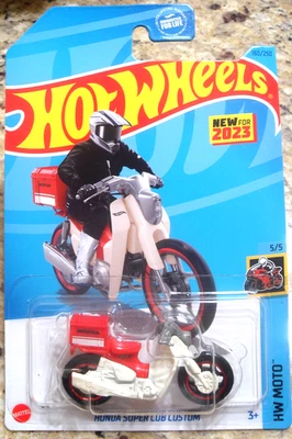 2023 风火轮 HW MOTO #5/5 红色本田超级立方体定制 — 第 1/4 张图片