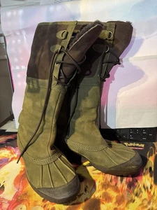 Botas de evento ugg para mujer talla 8 cuero y piel de oveja, cremallera lateral, top con cordones - Imagen 1 de 6