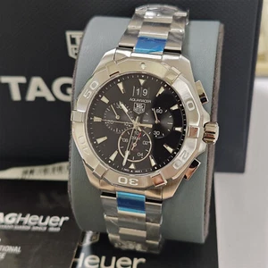 TAG Heuer Aquaracer Black Dial Chronograph Quartz Men 43mm Watch CAY1110.BA0927 - Picture 1 of 9