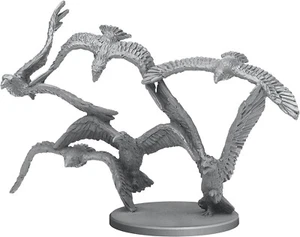 Murder of Carrion Crows | Raven Flock Miniature | Zombicide Shadow Bird Swarm - Picture 1 of 4