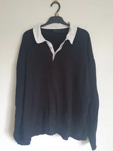 Mens Asos Premium Cotton Rugby Shirt Size M - WORK CASUAL SPORTS LEISURE - Picture 1 of 5
