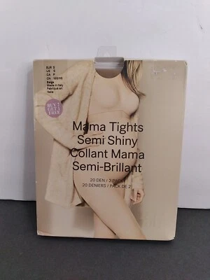 Medias de Maternidad H&M Mamá Panel Frontal Refuerzo Semi Brillante Beige PEQUEÑAS 2 piezas NUEVAS Foto 1 de 4