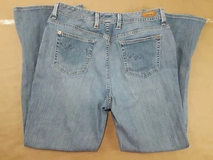 Eddie Bauer Natural Bootcut Womens Jeans Size 14 Embroidery of Pockets - Picture 1 of 6