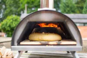 100 % Edelstahl Pizzaofen Outdoor tragbar anthrazit Holz oder Pellets - Garantie - Bild 1 von 9
