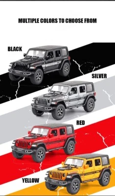 Jeep Wrangler Pickup Vehículo Todoterreno Aleación Modelo Coche Simulación Sonido y Luz Foto 1 de 4