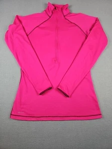 Nike Pro Women's Size Large Pink 604885-688 1/2 Zip Dri-Fit L/S Top Shirt - Picture 1 of 13