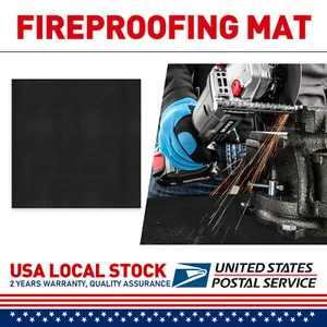 Fireproof Fireplace Hearth Rug Non Slip Protection Mat Floor Flame Resistant Pad - Picture 1 of 23