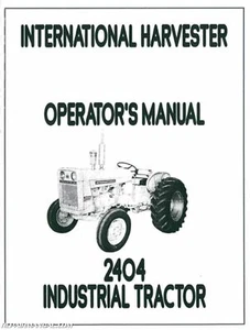 International Harvester Farmall 2404 Operators Manual - Picture 1 of 1