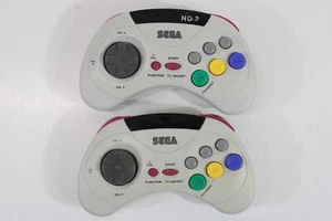 Wholesale Lot 2 Sega Saturn Wireless Controllers HSS-0126 SS Tested Not Working - Picture 1 of 6