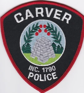 Carver Massachusetts Police Department Iron-On Patch - Picture 1 of 1