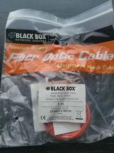 Black Box 1M Premium Fiber Optic Cable EFN6023-001M Duplex Riser  - Picture 1 of 5