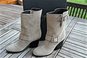 Boots Suede Beige giuseppe zanotti Nikita 80 Size 38,5 7 US 5,5 UK Value - Picture 1 of 5