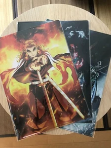 Kimetsu no Yaiba Demon Slayer Película "Infinite train" A4 Archivo Transparente Conjunto de 3 NUEVO - Imagen 1 de 5