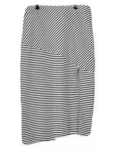 Sportsgirl Pencil Skirt Striped Womens White Size M - Picture 1 of 6
