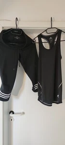 Adidas Climalite Running 3/4 Tight Hose und Tank Top Gr.40 Schwarz Sport Fitness - Bild 1 von 13