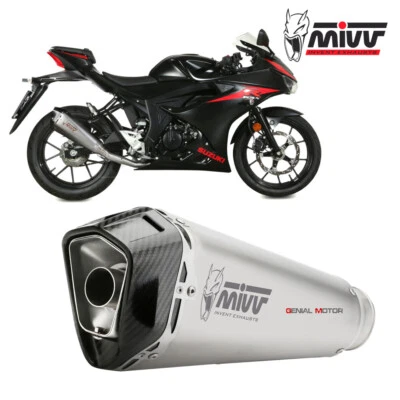 Scarico Completo MIVV Delta Race Inox per SUZUKI GSX-R 125 2017 > 2020 - Immagine 1 di 4