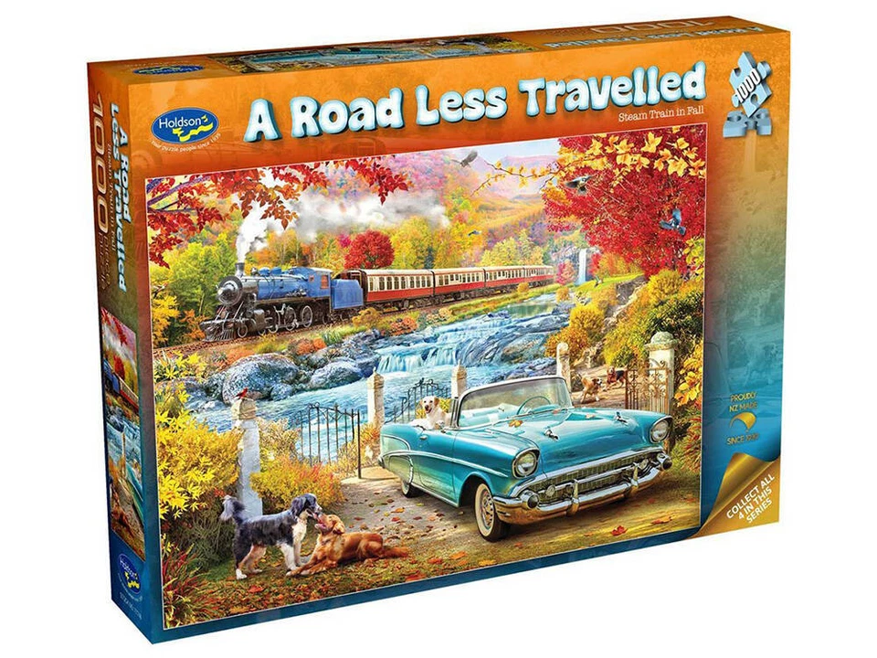 Holdson 1000pc Road Less Travelled Steam Train Jigsaw Puzzle - image 1 of 1