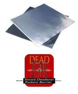 Dead Zone 10 Sheets Sound Deadening 25cmX40cm Alum Foil Wrap Butyl Rubber 80 Mil - Picture 1 of 2