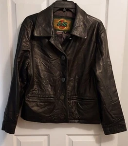 Schwarze Global Idenity Lederjacke mit Thinsulate Futter - Bild 1 von 10