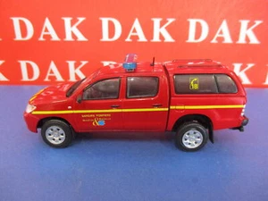 Die cast 1/43 Modellino Auto Pompieri Toyota Hilux VLHR France - Foto 1 di 4