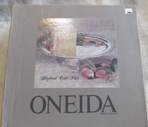 Vintage Oneida 12.5" Maybrook Silverplate Round Tray in original box Luxury, NEW - Picture 1 of 6