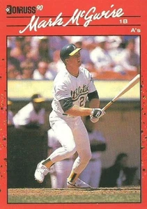 MARK McGWIRE OAKLAND ATHLETICS #185 - DONRUSS NM-MT 1990 - Picture 1 of 2