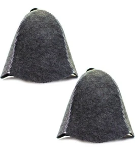 ASKOLD 2 pcs Sauna Hats Grey Felt Sauna Hat for Men – Russian Banya Hat for Men - Picture 1 of 3