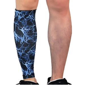 Men Leg Sleeve Warmer Calf Sleeve Wrap Outdoor Basketball Football Protector - Picture 1 of 17
