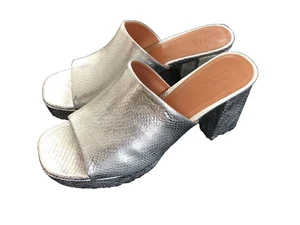 OSOS Design, Pumps, Plateau, Gr. 41, silber, Schlangenhaut Optik, NEUwertig - Bild 1 von 4