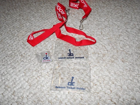Washington Wizards Season Ticket Holder 2 Lanyards Pins Rookie STH Cover