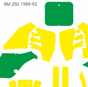 Suzuki Motocross vector template RM 250 1989-1992 cut design file - Picture 1 of 1