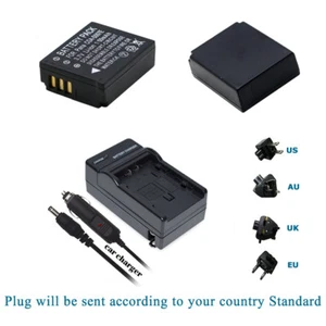 2x Battery / Charger Kits For Panasonic CGA-S007E DMW-BCD10 Lumix DMC-TZ11 TZ15 - Picture 1 of 42