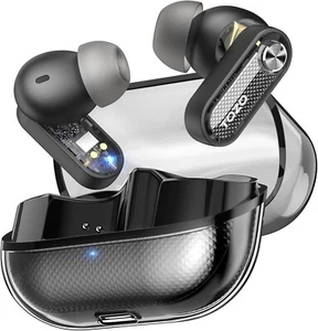 TOZO Crystal Pods Hybrid Active Noise Cancelling Wireless Earbuds Bluetooth 5.4 - Picture 1 of 7