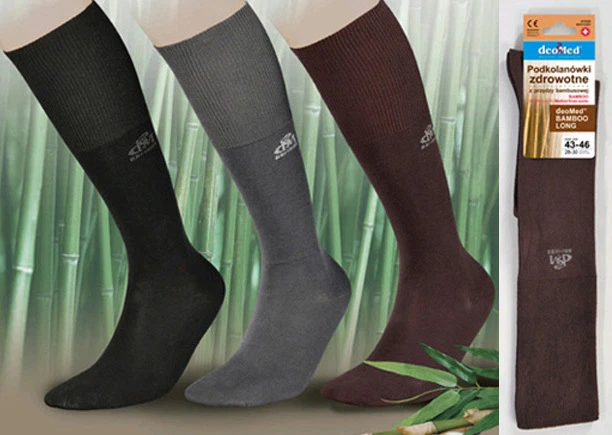 BAMBOO MEDICAL KNEE LONG SOCKS by DEOMED ANTI-BACTERIAL non-compressive QUALITY - Image 1 of 1