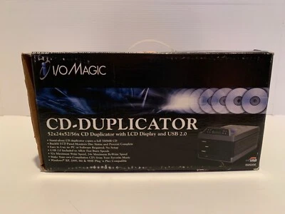 I/O Magic IOM-DM2 CD Copier Stand Alone 2 Drive Optical Duplicator USB 2.0 52x - Image 1 of 4