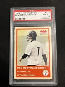 2004 Fleer Tradition Ben Roethlisberger RC PSA 10 - Picture 1 of 2