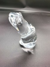 Vintage FM Ronneby Konstglas Sweden MCM Art Glass Frog Paperweight 4.5