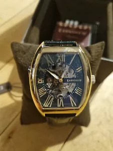 Thomas Earnshaw Longitude Herren Automatik Skelett Schwarz Armband Uhr ES-8148-01 - Bild 1 von 3