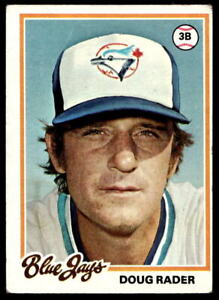 1978 Topps 651 Doug Rader   Toronto Blue Jays  Baseball Card