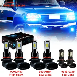 Faros antiniebla LED de 6 piezas para GMC Sierra 1500 3500 - 2003 2004 2005 2006 - Imagen 1 de 12