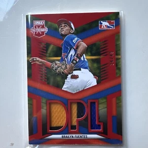 BRAILYN FUENTES 2023 Elite Extra Edition DPL MATERIALS RED #'d 34/49 - Picture 1 of 8