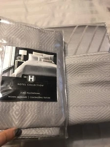 New!Hotel Collection Keystone KING Duvet Cover, 2Euro,1Quilt Shams & Dec. Pillow - Picture 1 of 12
