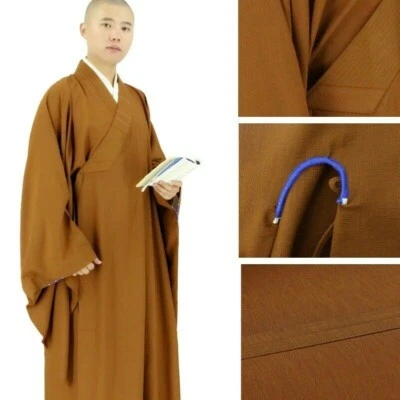 Para Hombres Shaolin Monje Budista Vestido Meditación Haiqing Bata Kung Fu Traje Unisex Foto 1 de 4