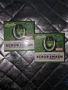 Dr.Squatch Limited Edition SCRUB SMASH 5oz Soap Natural MARVEL HULK Lot Of 2 - Picture 1 of 1