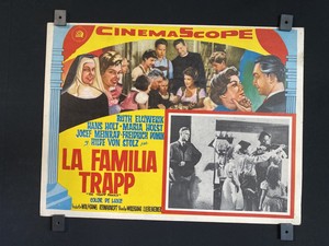 1956~THE TRAPP FAMILY~ Ruth Leuwerik ~ Hans Holt ~ Original Mexican Lobby Card